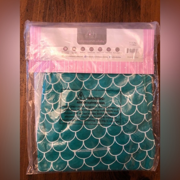 Organic Cotton Mermaid Baby Swaddle - Picture 8 of 10